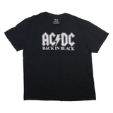 AC/DC Mens Band T-Shirt Black 2XL