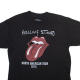 THE ROLLING STONES Mens Band T-Shirt Black L