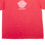 HARD ROCK CAFE Sacramento Mens T-Shirt Red USA L