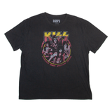 KISS Mens Band T-Shirt Black XL