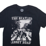 THE BEATLES Mens Band T-Shirt Black L