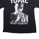 TUPAC Mens Band T-Shirt Black M