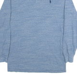 POLO RALPH LAUREN Mens Polo Shirt Blue Long Sleeve S