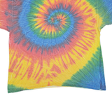 COLOURTONE Curacao Dutch Caribbean Mens Tie Dye T-Shirt Red 2XL