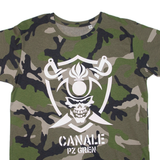 Skulls Mens T-Shirt Green M