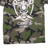 Skulls Mens T-Shirt Green M