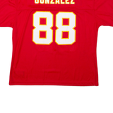 REEBOK Womens Jersey Red USA V-Neck L