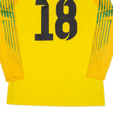 NIKE Juventus Goalkeeper Mens Football Shirt Jersey Yellow Long Sleeve L