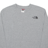 THE NORTH FACE Cropped Womens T-Shirt Grey Long Sleeve M