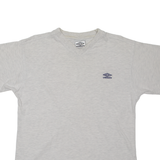 UMBRO Mens T-Shirt Grey V-Neck L