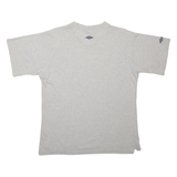 UMBRO Mens T-Shirt Grey V-Neck L