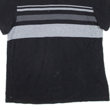 CALVIN KLEIN Mens Polo Shirt Black Striped XL