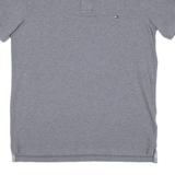 TOMMY HILFIGER Slim Fit Mens Polo Shirt Grey XL