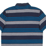 CALVIN KLEIN Mens Polo Shirt Blue Striped M