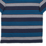CALVIN KLEIN Mens Polo Shirt Blue Striped M