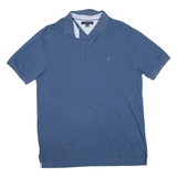 TOMMY HILFIGER Mens Polo Shirt Blue L