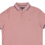 TOMMY HILFIGER Mens Polo Shirt Pink L