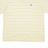 CHAPS Mens Polo Shirt Yellow Striped L