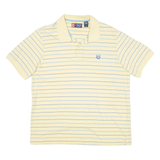 CHAPS Mens Polo Shirt Yellow Striped L
