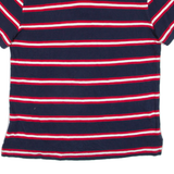 TOMMY HILFIGER Mens Polo Shirt Blue Striped L