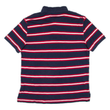 TOMMY HILFIGER Mens Polo Shirt Blue Striped L