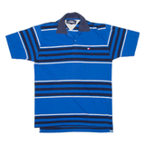 TOMMY HILFIGER Mens Polo Shirt Blue Striped L