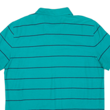 NAUTICA Mens Polo Shirt Blue Striped L