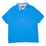 TOMMY HILFIGER Mens Polo Shirt Blue L