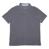 TOMMY HILFIGER Mens Polo Shirt Grey XL