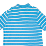 CHAPS Mens Polo Shirt Blue Striped L