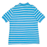 CHAPS Mens Polo Shirt Blue Striped L