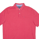 TOMMY HILFIGER Mens Polo Shirt Pink XL