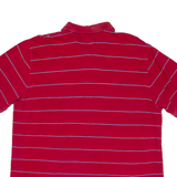 CHAPS Mens Polo Shirt Red Striped XL