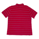 CHAPS Mens Polo Shirt Red Striped XL