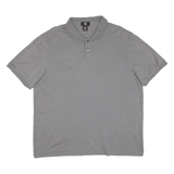 CALVIN KLEIN Mens Polo Shirt Grey XL