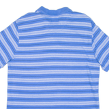 CHAPS Mens Polo Shirt Blue Striped M