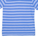 CHAPS Mens Polo Shirt Blue Striped M