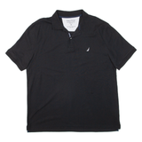 NAUTICA Mens Polo Shirt Black 2XL