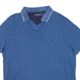 NAUTICA Mens Polo Shirt Blue L