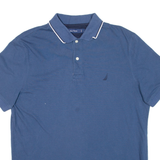 NAUTICA Mens Polo Shirt Blue L
