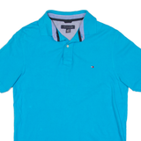 TOMMY HILFIGER Mens Polo Shirt Blue L