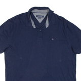 TOMMY HILFIGER Mens Polo Shirt Blue L
