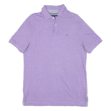 TOMMY HILFIGER Mens Polo Shirt Purple M