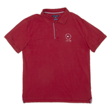 TOMMY HILFIGER Mens Polo Shirt Maroon XL