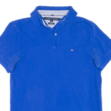TOMMY HILFIGER Custom Fit Mens Polo Shirt Blue S