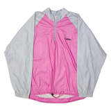 LAFFLER 1/4 Zip Womens Pullover Jacket Pink 90s 2XL