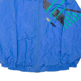 FREE&SPORTY Mens Shell Jacket Blue Nylon 90s M