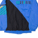 FREE&SPORTY Mens Shell Jacket Blue Nylon 90s M