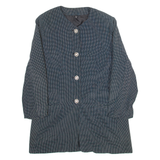 Womens Blazer Coat Black Viscose Polka Dot S