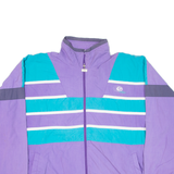 SALLER Womens Track Jacket Purple Colourblock XL
